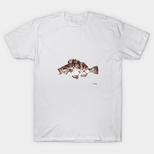 Cherry blossom rockfish T-Shirt by sabada